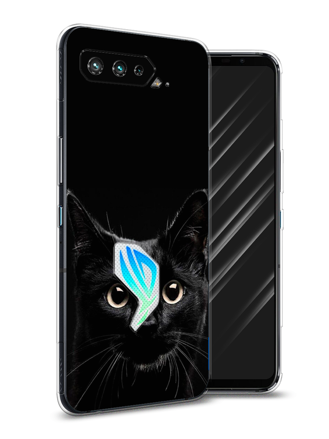

Чехол Awog на Asus ROG Phone 5S "Добрый кот", Черный, 44550-1
