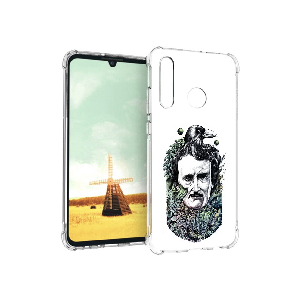 

Чехол MyPads Tocco для Huawei P Smart+ Эдгар Аллан с вороном, Прозрачный, Tocco