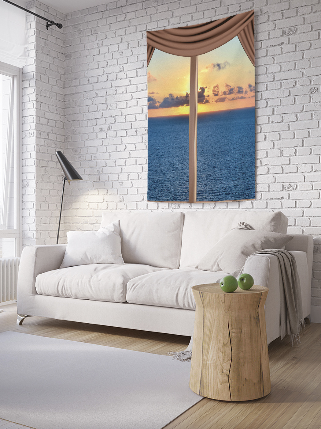 

Вертикальное фотопанно на стену JoyArty Море за занавесом 150x200 см, Море за занавесом