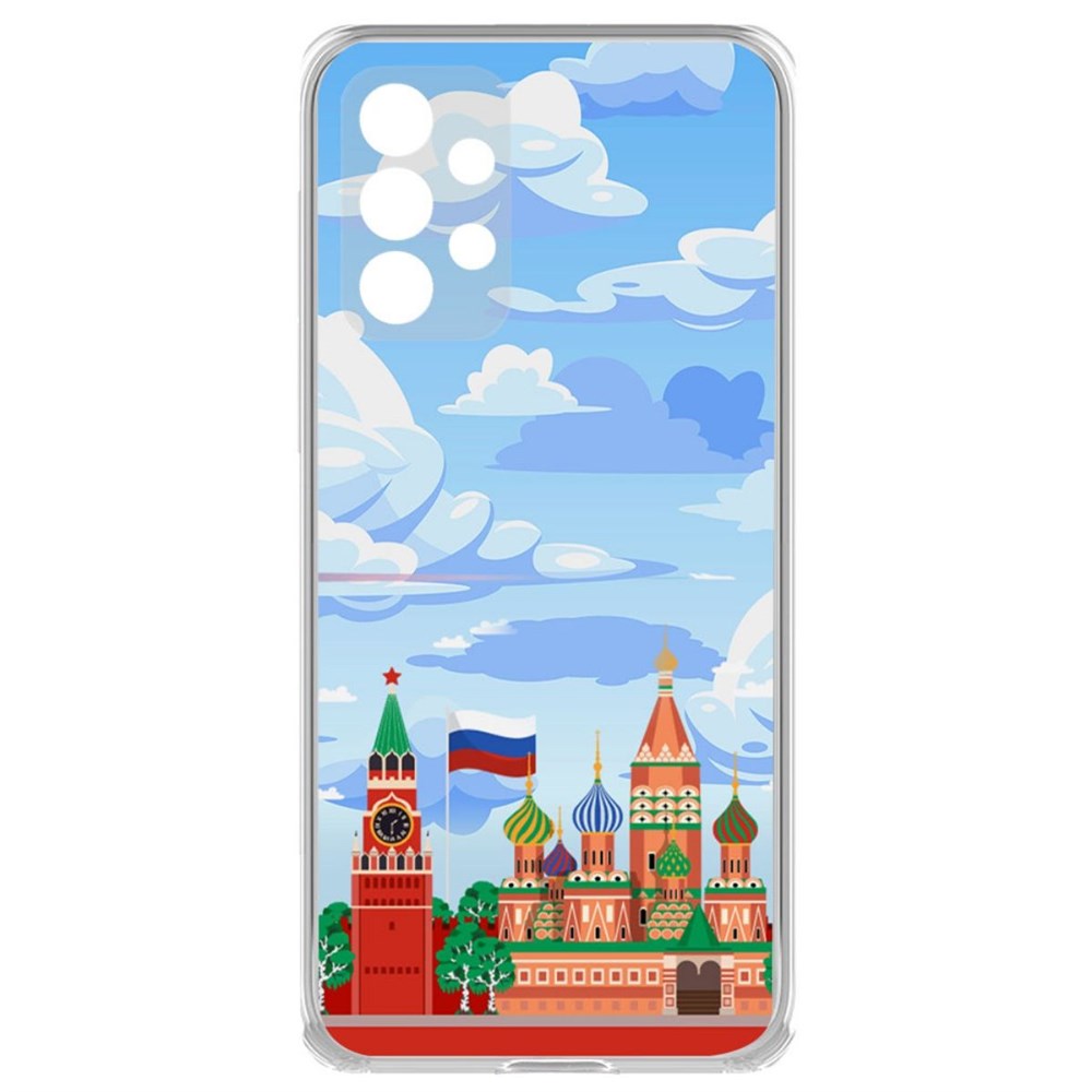 

Чехол-накладка Krutoff Clear Case Красная Площадь для Samsung Galaxy A73 5G (A736)