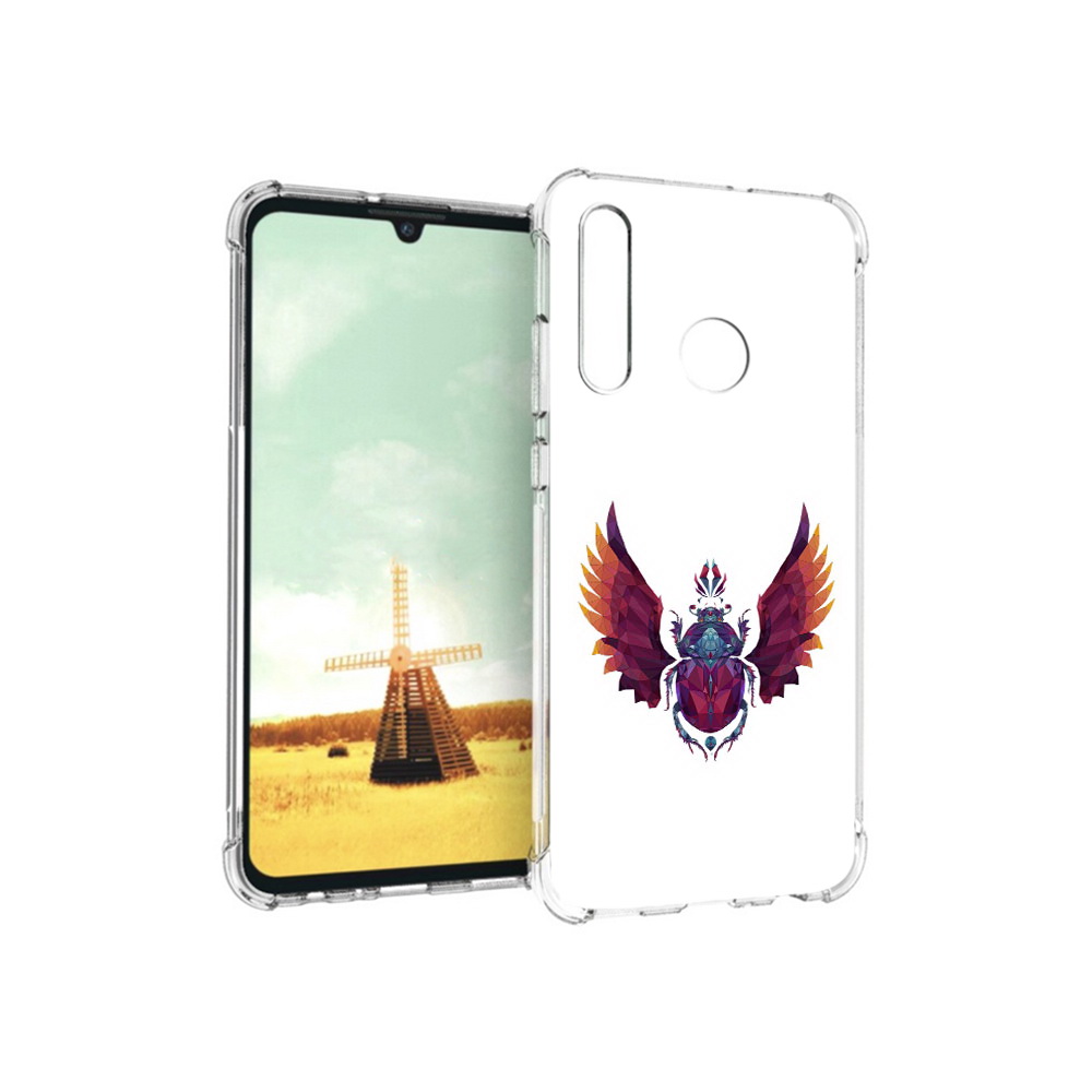 

Чехол MyPads Tocco для Huawei P Smart+ алмазный скоробей, Прозрачный, Tocco