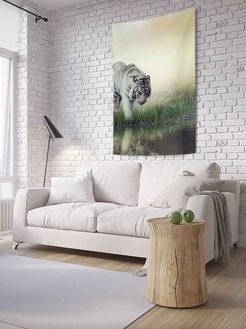 

Вертикальное фотопанно на стену JoyArty Тигр у реки 150x200 см, Тигр у реки