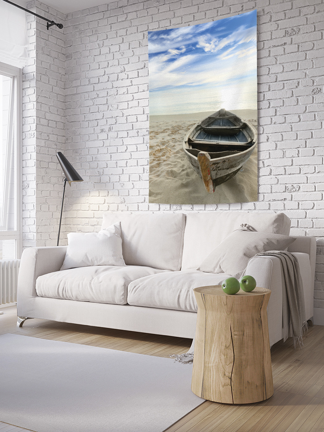 

Вертикальное фотопанно на стену JoyArty Лодочка у моря 150x200 см, Лодочка у моря