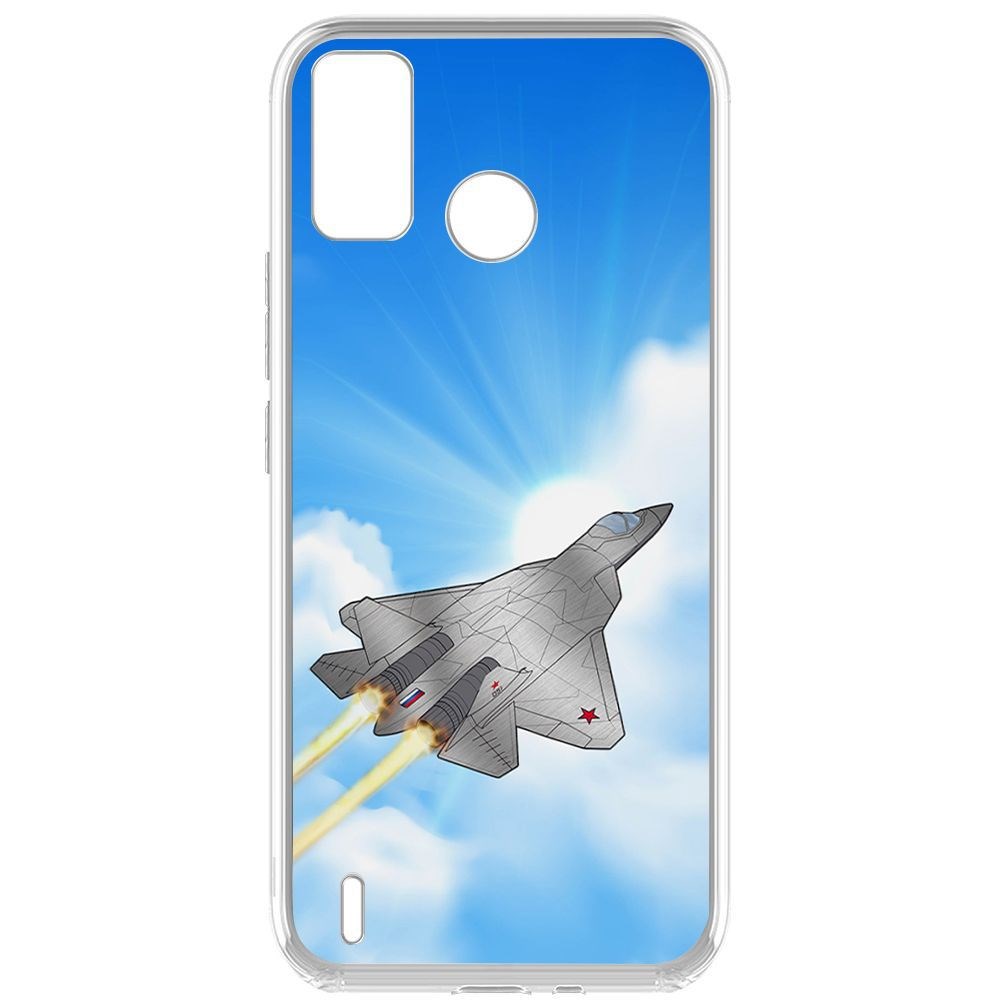 

Чехол-накладка Krutoff Clear Case СУ-57 для Tecno Spark 6 Go