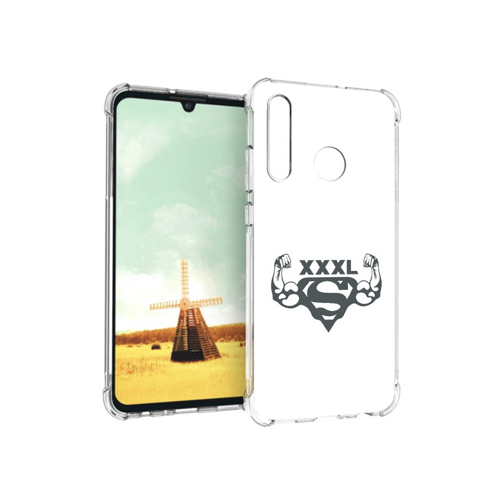 

Чехол MyPads Tocco для Huawei P Smart+ бодибилдинг супермен, Прозрачный, Tocco