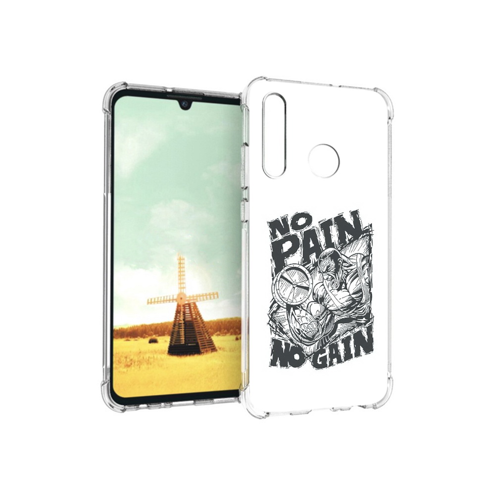 

Чехол MyPads Tocco для Huawei P Smart+ бодибилдинг тяжелая работа, Прозрачный, Tocco