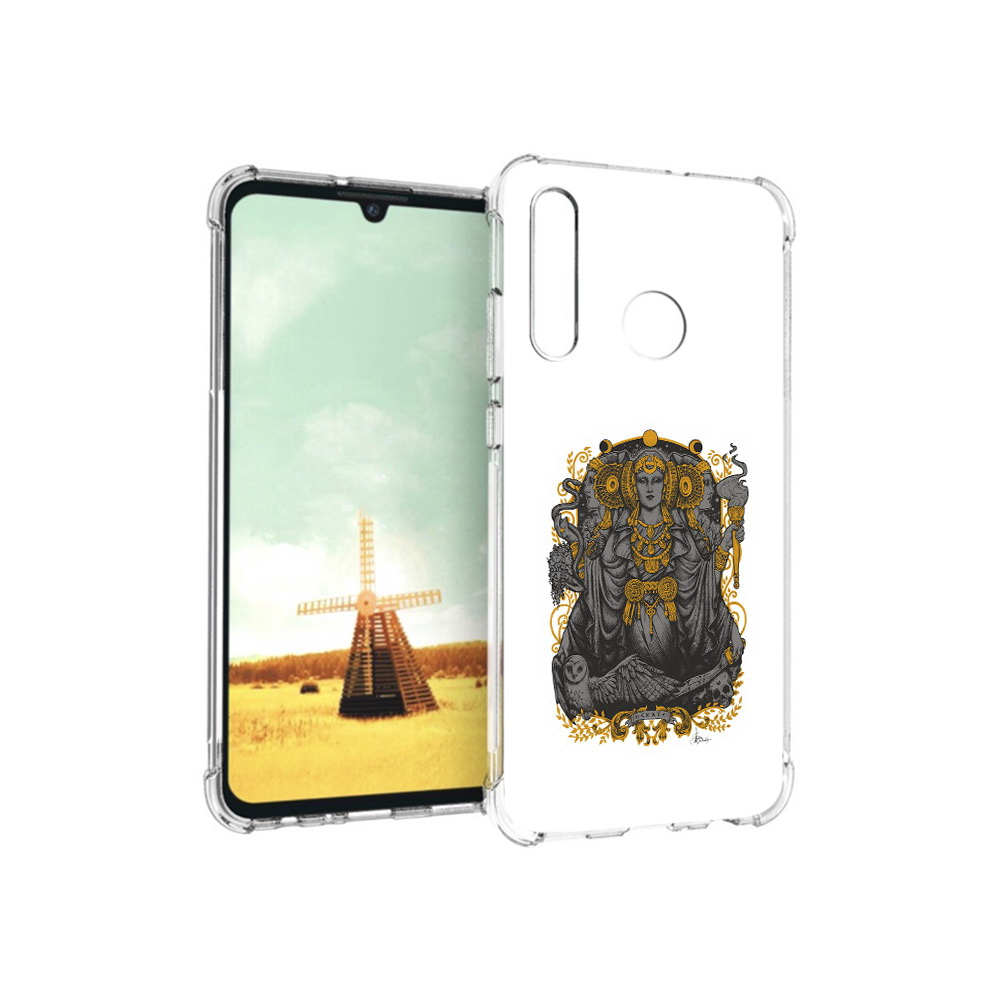 

Чехол MyPads Tocco для Huawei P Smart+ божество с золотыми элементами, Прозрачный, Tocco