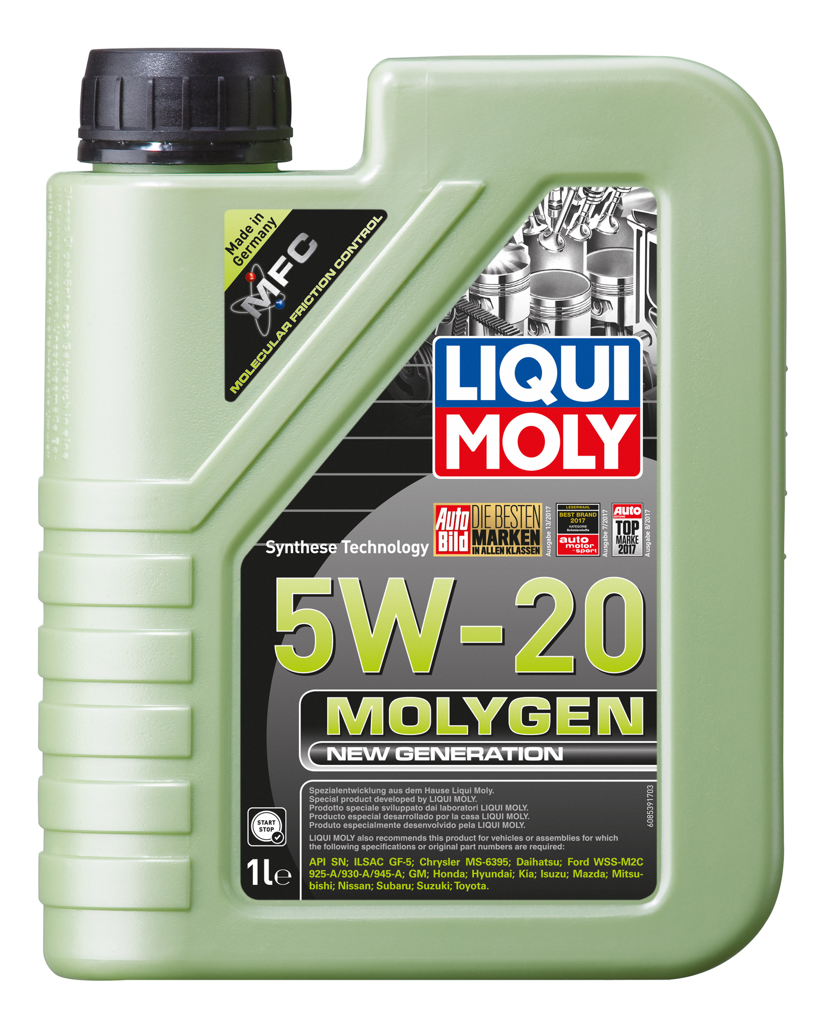 Моторное масло LIQUI MOLY синтетическое Molygen NeW Generation 5W20 1л