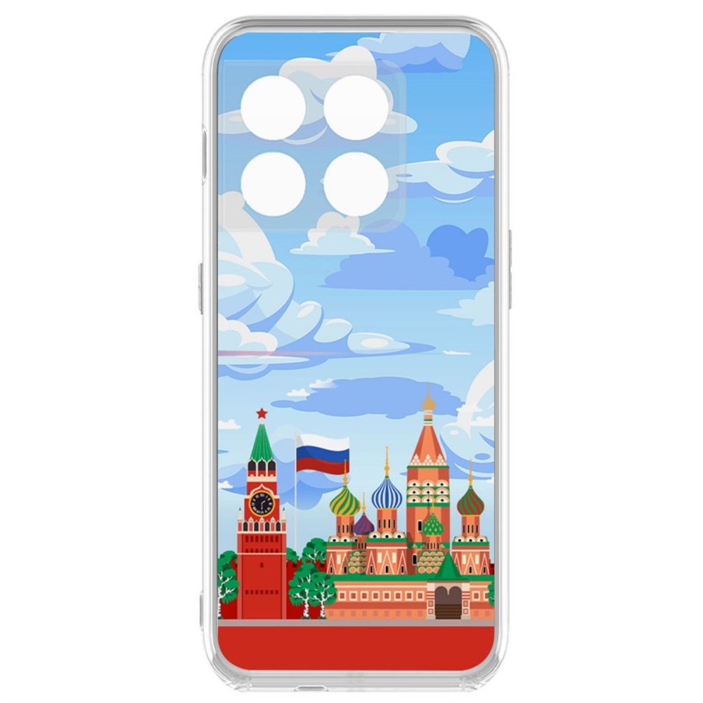 

Чехол-накладка Krutoff Clear Case Красная Площадь для OnePlus 10 Pro