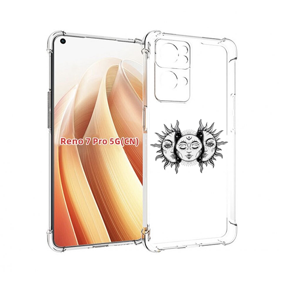 

Чехол MyPads луна-в-солнце для OPPO Reno7 Pro 5G, Прозрачный, Tocco