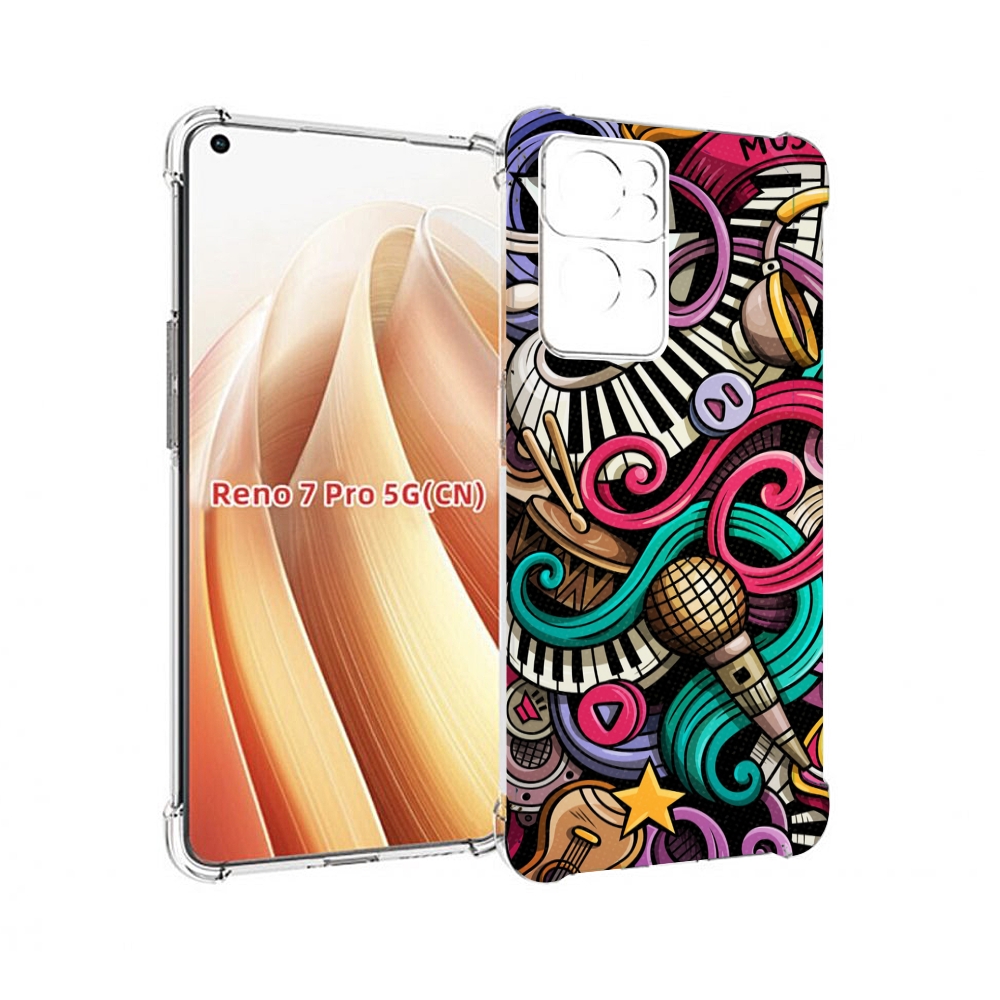 

Чехол MyPads любимая-музыка для OPPO Reno7 Pro 5G, Прозрачный, Tocco