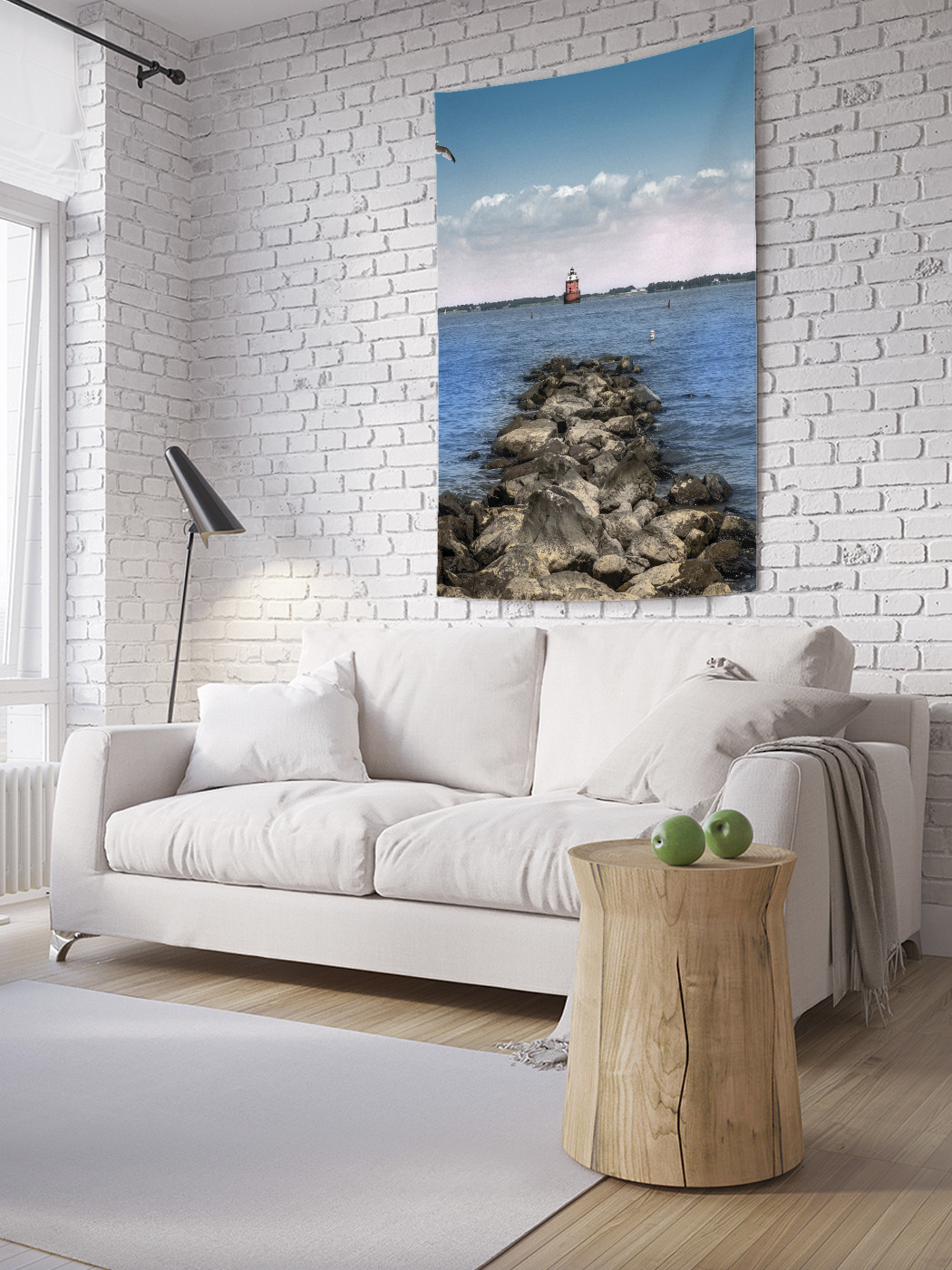 

Вертикальное фотопанно на стену JoyArty Каменный пирс 150x200 см, Каменный пирс