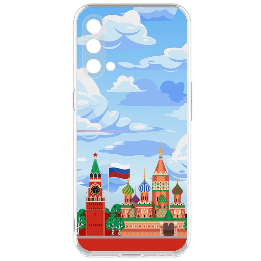 

Чехол-накладка Krutoff Clear Case Красная Площадь для OnePlus Nord CE 5G, Прозрачный