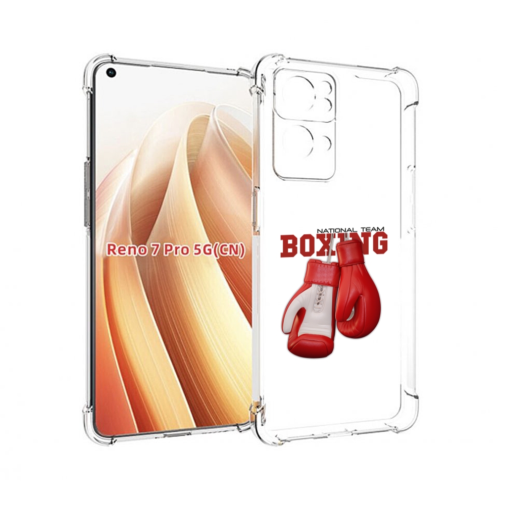 

Чехол MyPads боксерские перчатки для OPPO Reno7 Pro 5G, Прозрачный, Tocco