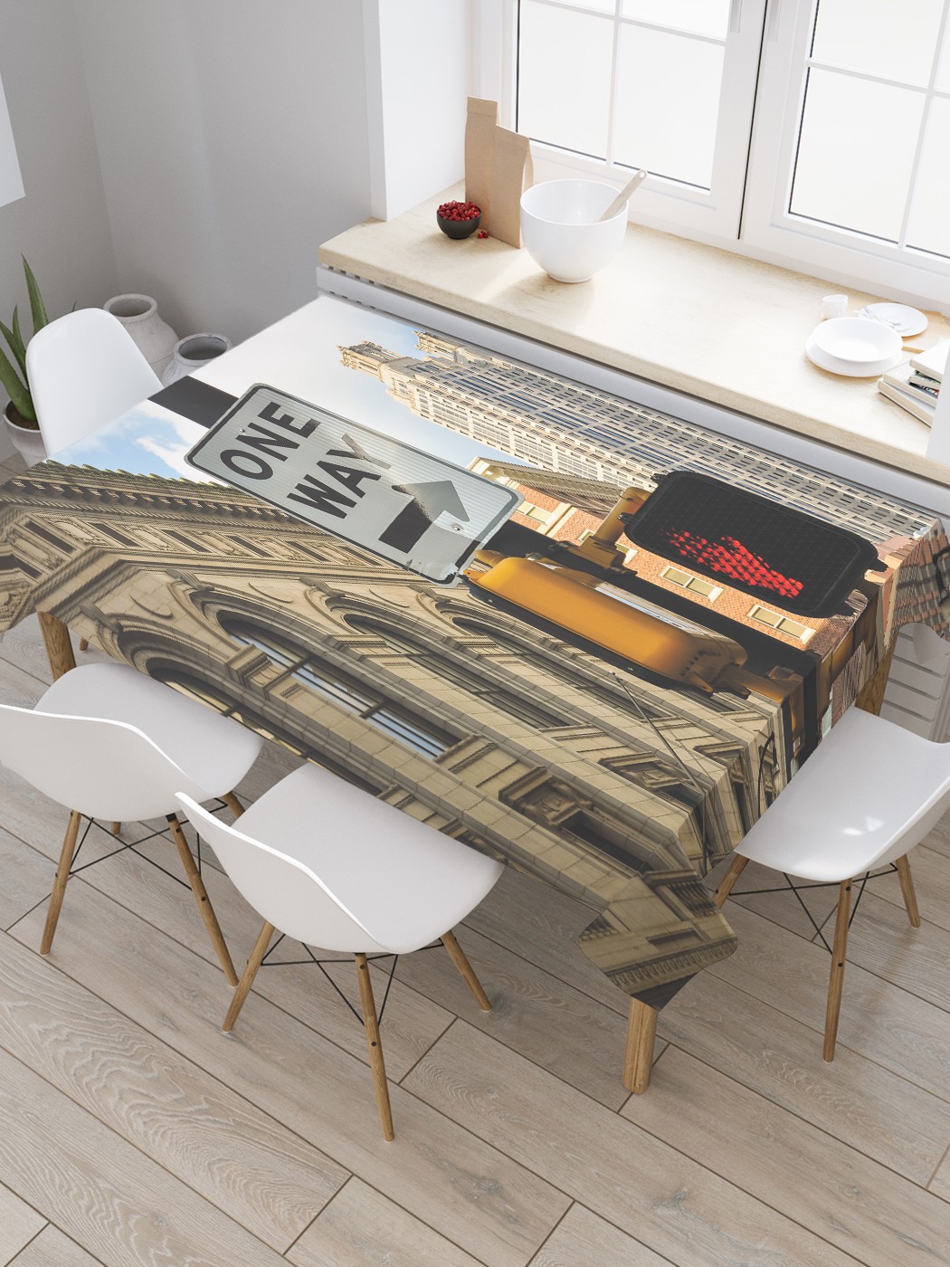 

Скатерть прямоугольная JoyArty "Одна дорога" из сатена, 120x145 см, Серый, Одна дорога