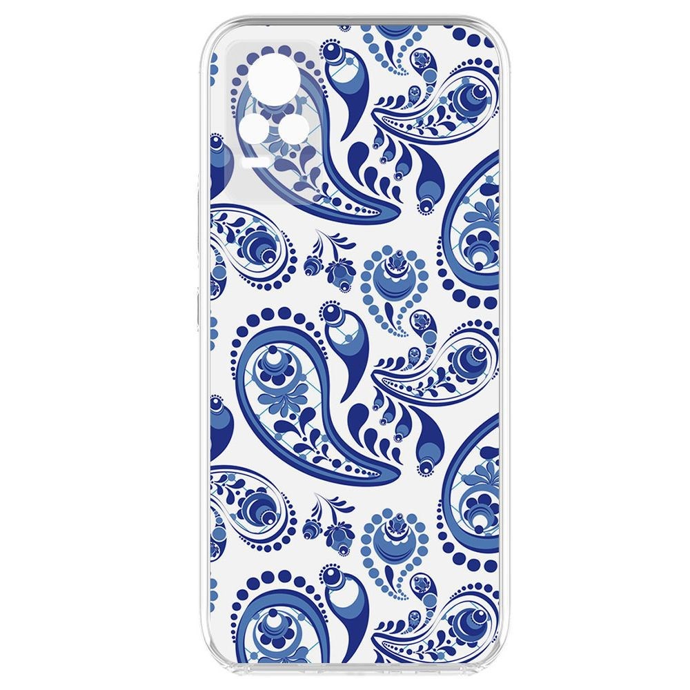 

Чехол-накладка Krutoff Clear Case Гжель для Vivo V21e