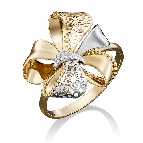 

Кольцо из желтого золота р. 18,5 PLATINA jewelry 01-5040-00-000-1130-48, 01-5040-00-000-1130-48