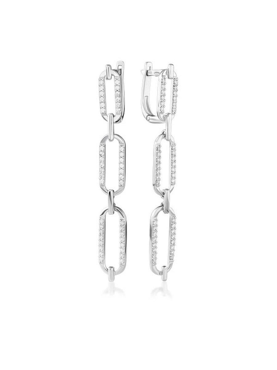

Серьги из серебра TEO MAORI 83473.1, фианит, 83473.1