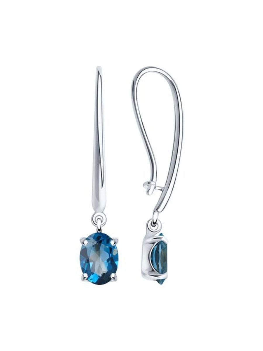 

Серьги из серебра TEO MAORI 892022401, топаз, 892022401