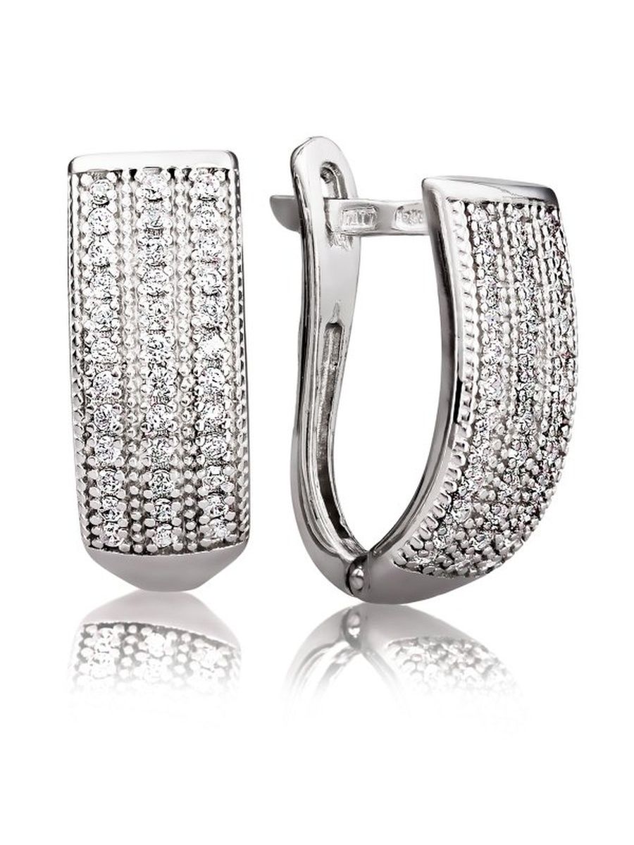 

Серьги из серебра TEO MAORI 83229.1, фианит, 83229.1
