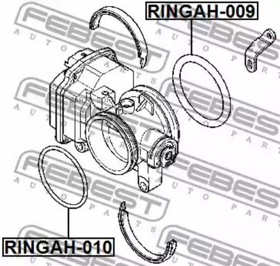 

FEBECT RINGAH010 Кольцо уплотнительное дроссельной заслонки