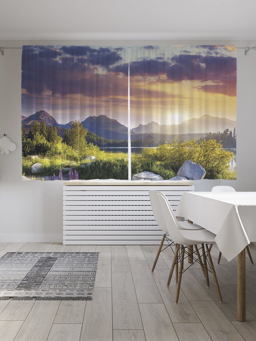 

Классические шторы JoyArty "Валуны на обочине", серия Oxford DeLux, 2 полотна 145x180 см, Валуны на обочине