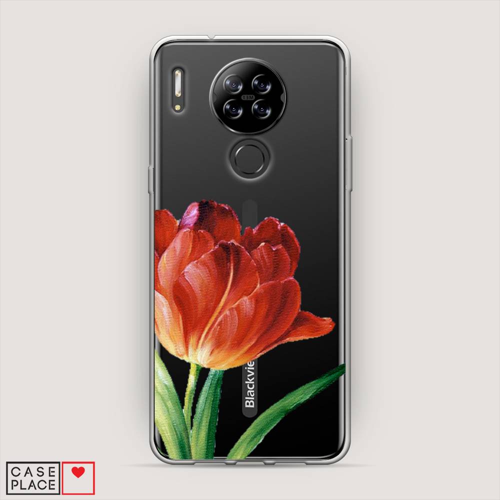 

Чехол Awog на Blackview A80 "Красный тюльпан", Разноцветный, 280150-8