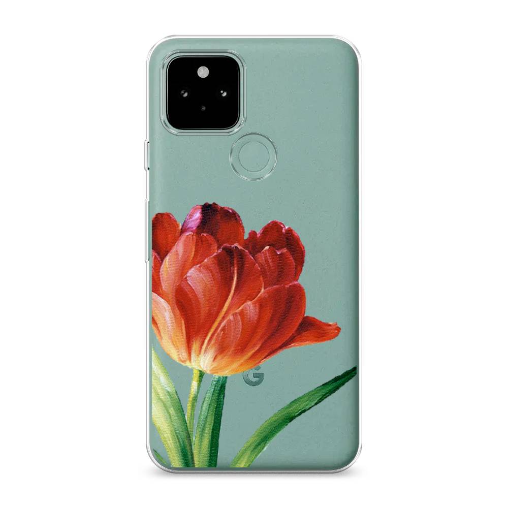 

Чехол Awog на Google Pixel 5A "Красный тюльпан", Разноцветный, 271050-8