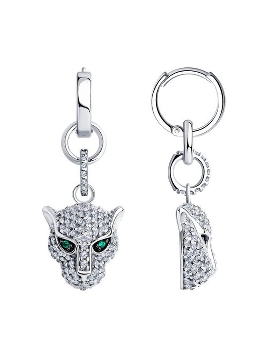 

Серьги подвески из серебра TEO MAORI 894025902, фианит, 894025902