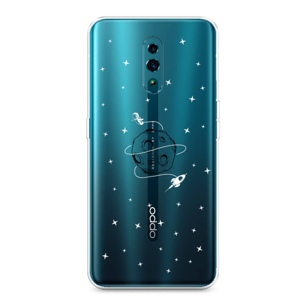 

Чехол для Oppo Reno "Полет вокруг луны", Белый;серый;черный, 250750-2