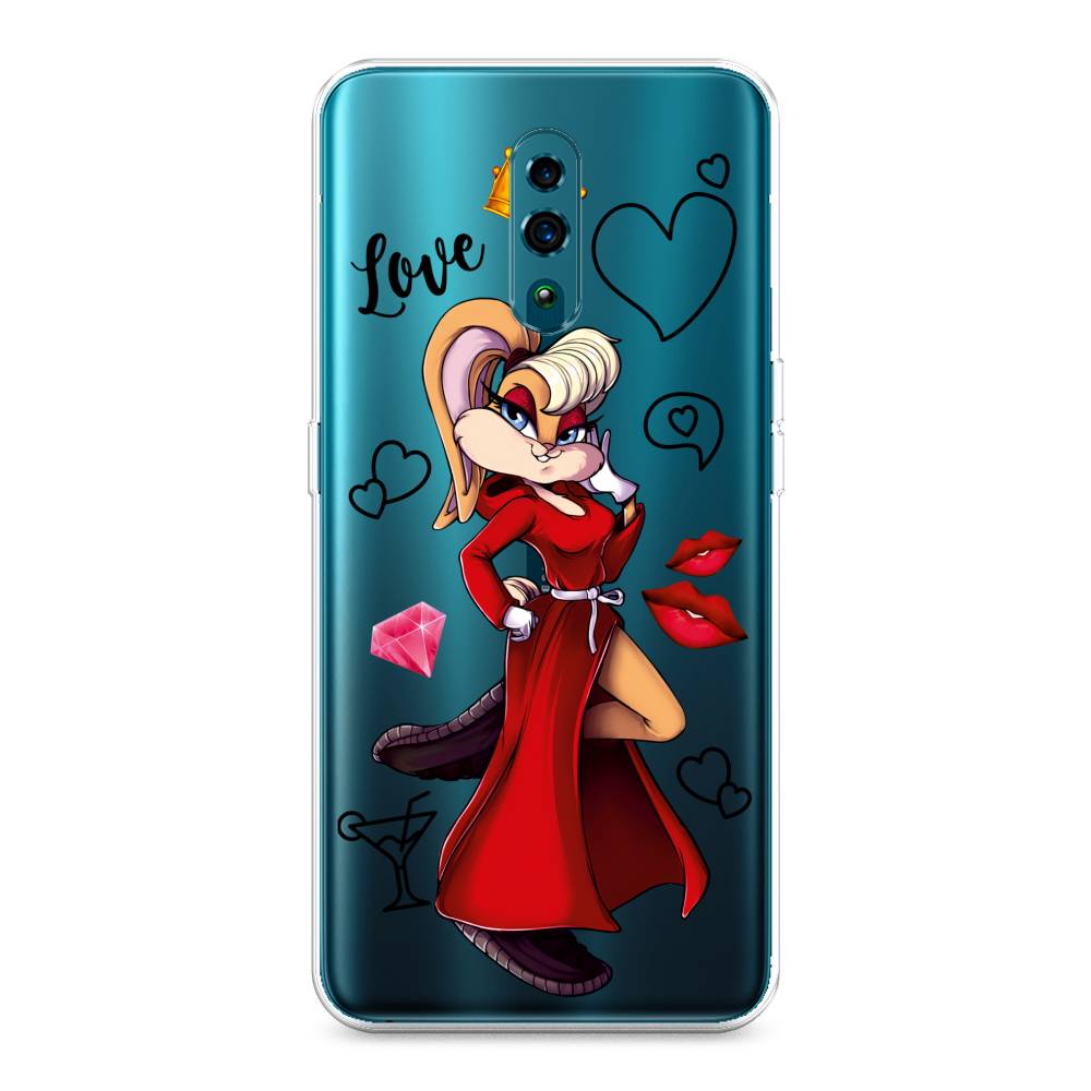 

Чехол для Oppo Reno "Rich Lola Bunny", Красный;бежевый;оранжевый, 250750-6