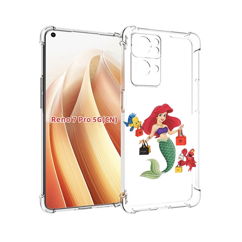 

Чехол MyPads модная-русалка женский для OPPO Reno7 Pro 5G, Прозрачный, Tocco