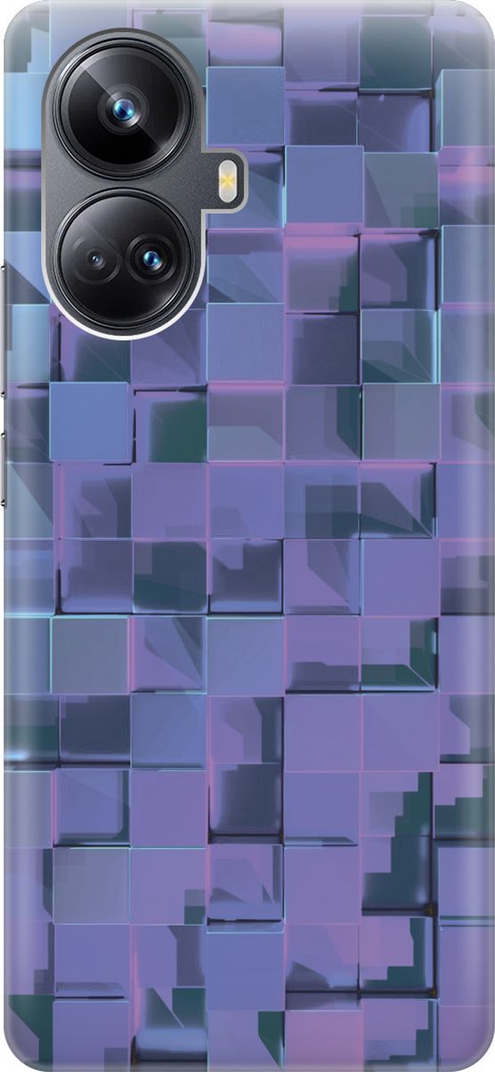 

Силиконовый чехол на Realme 10 Pro+ / Реалми 10 Про Плюс с эффектом блеска "Синие блоки", Синий;фиолетовый, 158622