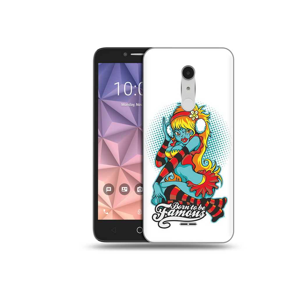 

Чехол MyPads Tocco для Alcatel A3 XL нарисованная девушка в наушниках, Прозрачный, Tocco