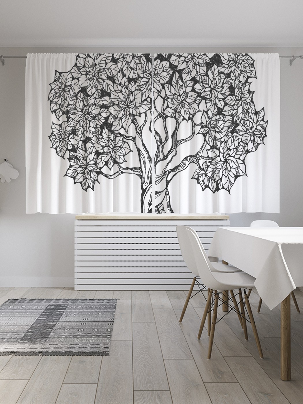 

Шторы JoyArty "Дерево со скрученным стволом", Oxford DeLux, 2 полотна 145x180 см, Дерево со скрученным стволом