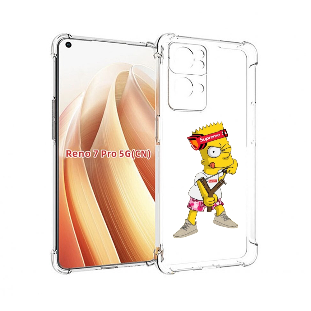 

Чехол MyPads модный-барт-симпсон для OPPO Reno7 Pro 5G, Прозрачный, Tocco