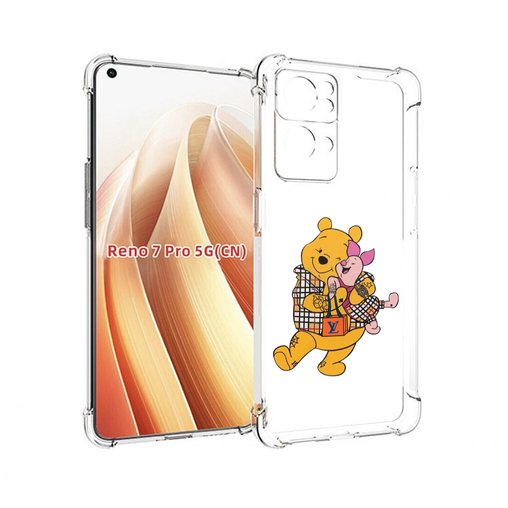 

Чехол MyPads модный-медведь-из-винни-пуха для OPPO Reno7 Pro 5G, Прозрачный, Tocco