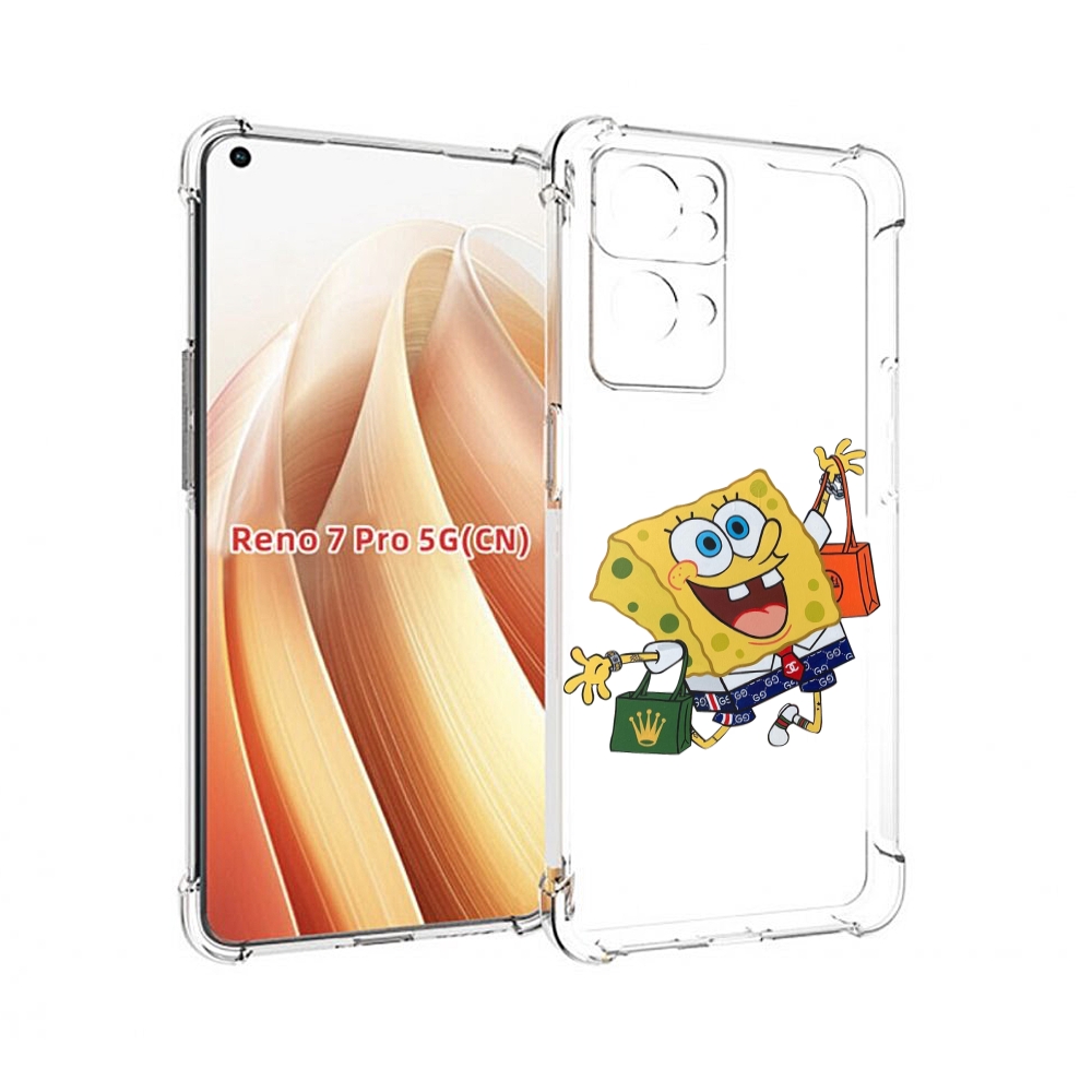 

Чехол MyPads модный-спанч-боб для OPPO Reno7 Pro 5G, Прозрачный, Tocco