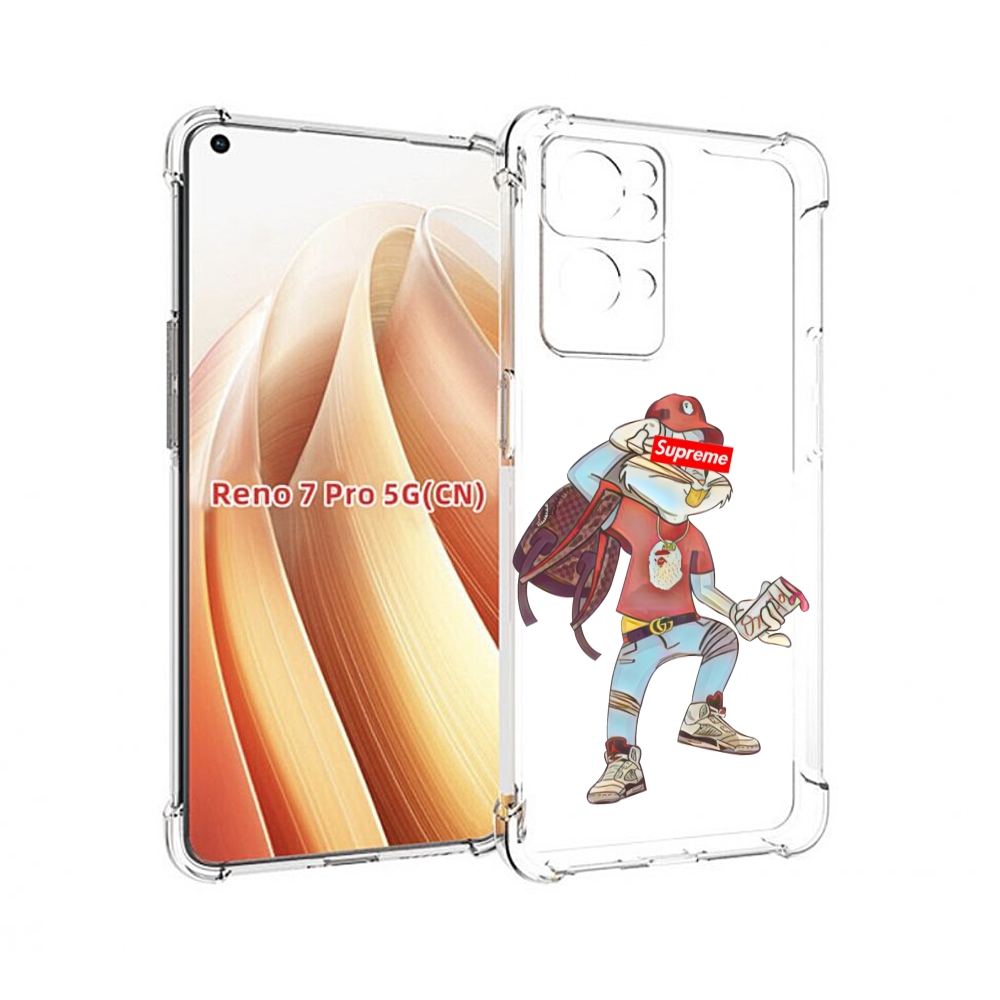 

Чехол MyPads моднявый-заяц детский для OPPO Reno7 Pro 5G, Прозрачный, Tocco