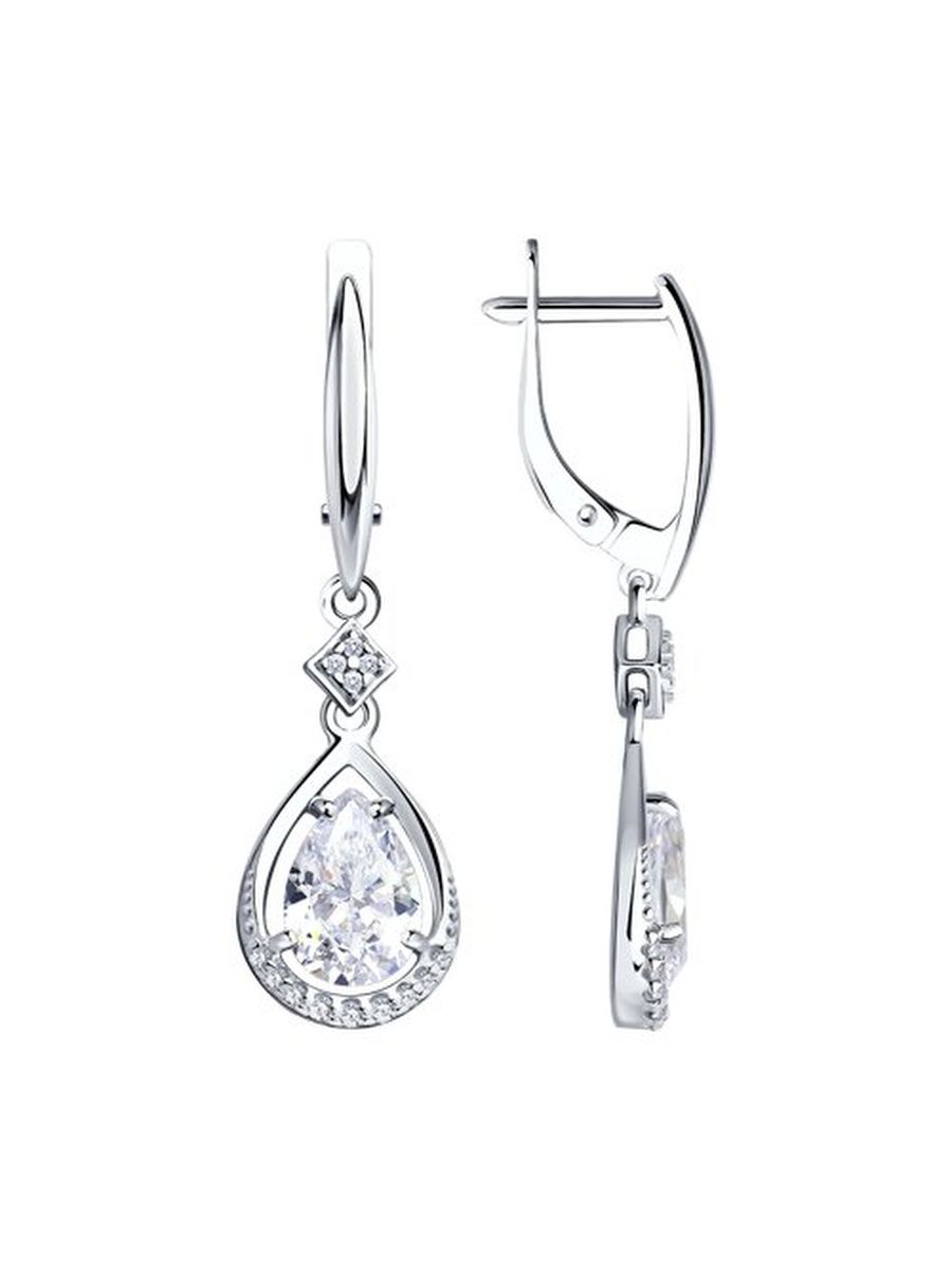 

Серьги из серебра TEO MAORI 894022342, фианит, 894022342