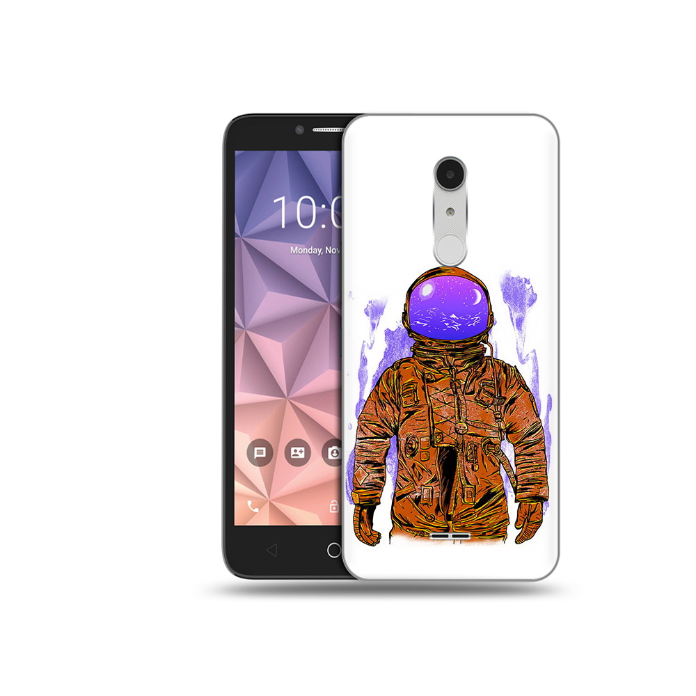 

Чехол MyPads Tocco для Alcatel A3 XL нарисованный мужчина в скафандре, Прозрачный, Tocco