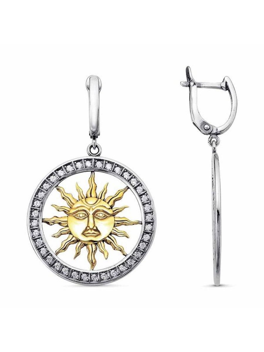 

Серьги из серебра TEO MAORI 83387150-1, фианит, 83387150-1