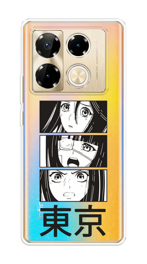 

Чехол на Infinix Note 40 Pro "Tokyo girls", Белый;черный;прозрачный, 3105750-1