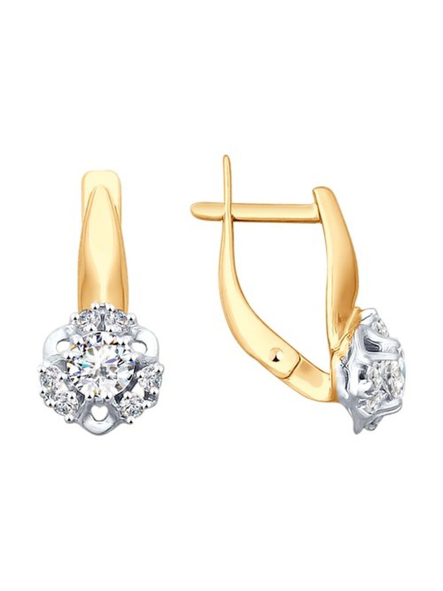 

Серьги из золота TEO MAORI 8027967-4, фианит, 8027967-4
