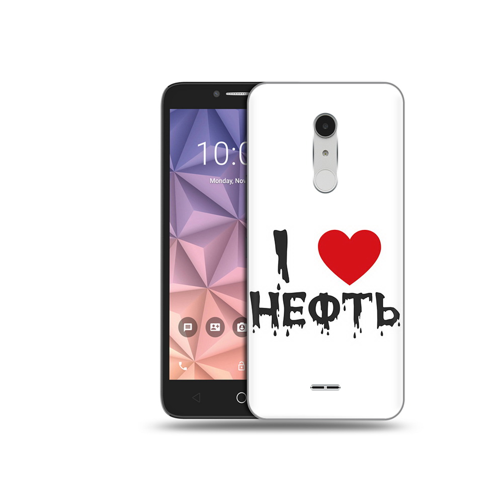 

Чехол MyPads Tocco для Alcatel A3 XL нефть, Прозрачный, Tocco
