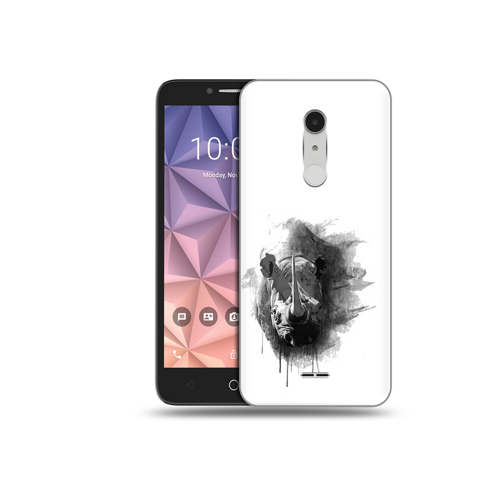 

Чехол MyPads Tocco для Alcatel A3 XL носорог, Прозрачный, Tocco