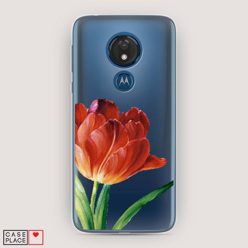 

Чехол Awog на Motorola Moto G7 / Моторола Мото G7 "Красный тюльпан", Разноцветный, 241150-8