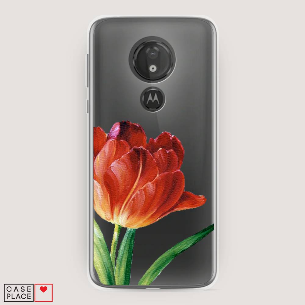 

Чехол Awog на Motorola Moto G7 Power / Моторола Мото G7 Power "Красный тюльпан", Разноцветный, 241350-8