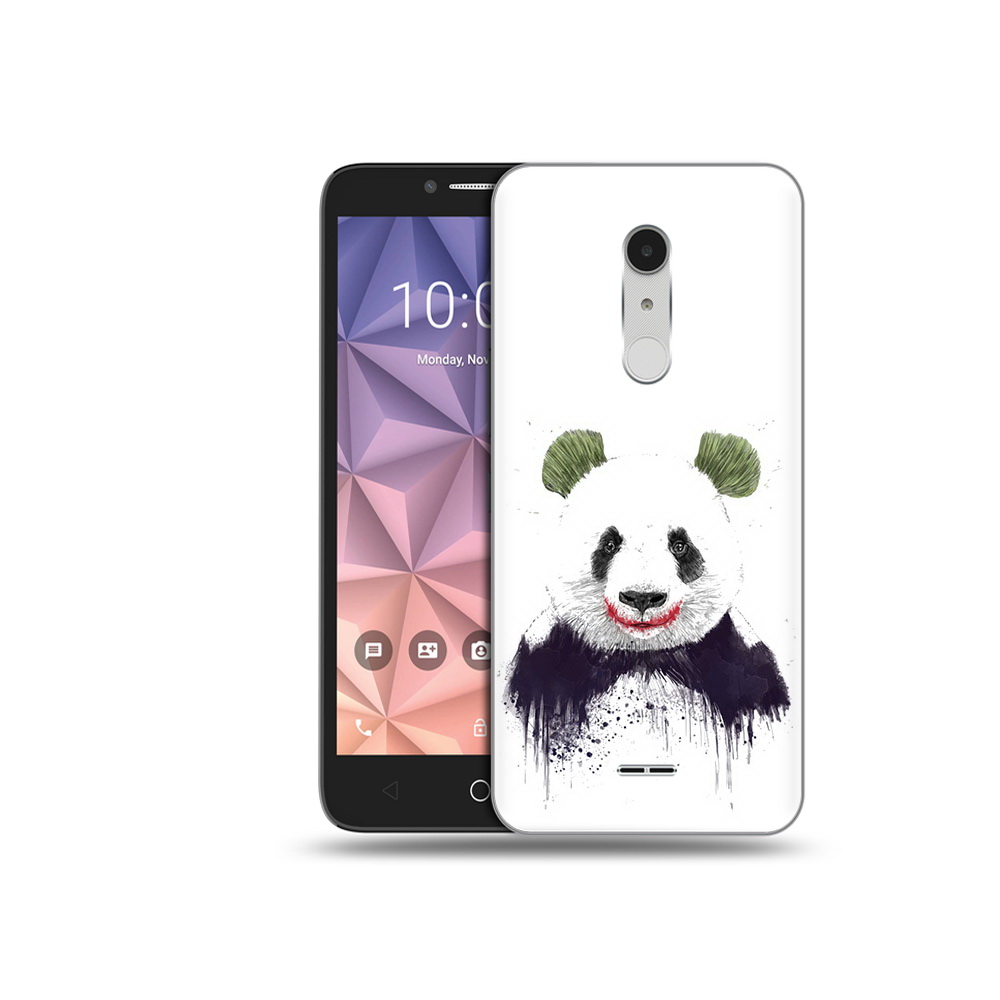 

Чехол MyPads Tocco для Alcatel A3 XL панда джокер, Прозрачный, Tocco