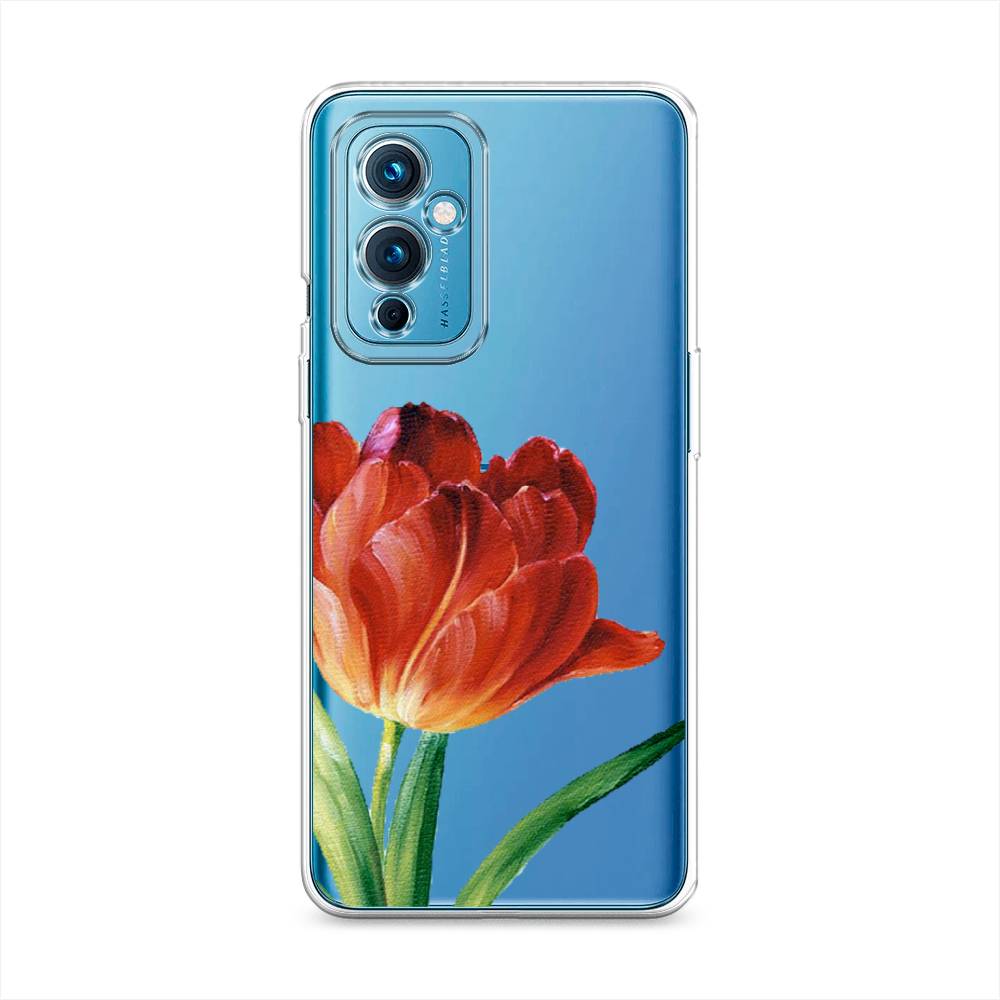 

Чехол Awog на OnePlus 9 LE2110 / ВанПлас 9 LE2110 "Красный тюльпан", Разноцветный, 152750-8